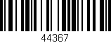 Código de barras (EAN, GTIN, SKU, ISBN): '44367'