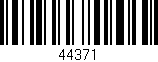 Código de barras (EAN, GTIN, SKU, ISBN): '44371'