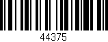 Código de barras (EAN, GTIN, SKU, ISBN): '44375'