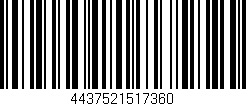 Código de barras (EAN, GTIN, SKU, ISBN): '4437521517360'