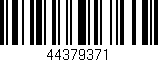 Código de barras (EAN, GTIN, SKU, ISBN): '44379371'