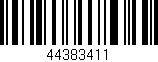 Código de barras (EAN, GTIN, SKU, ISBN): '44383411'