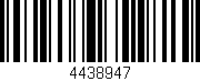 Código de barras (EAN, GTIN, SKU, ISBN): '4438947'