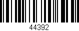 Código de barras (EAN, GTIN, SKU, ISBN): '44392'