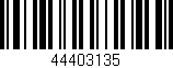 Código de barras (EAN, GTIN, SKU, ISBN): '44403135'