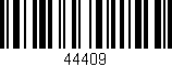 Código de barras (EAN, GTIN, SKU, ISBN): '44409'
