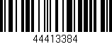 Código de barras (EAN, GTIN, SKU, ISBN): '44413384'