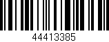 Código de barras (EAN, GTIN, SKU, ISBN): '44413385'