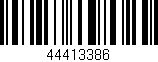 Código de barras (EAN, GTIN, SKU, ISBN): '44413386'