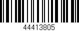Código de barras (EAN, GTIN, SKU, ISBN): '44413805'
