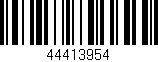 Código de barras (EAN, GTIN, SKU, ISBN): '44413954'