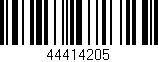 Código de barras (EAN, GTIN, SKU, ISBN): '44414205'