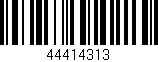 Código de barras (EAN, GTIN, SKU, ISBN): '44414313'