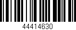 Código de barras (EAN, GTIN, SKU, ISBN): '44414630'
