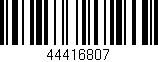 Código de barras (EAN, GTIN, SKU, ISBN): '44416807'