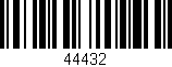 Código de barras (EAN, GTIN, SKU, ISBN): '44432'