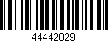 Código de barras (EAN, GTIN, SKU, ISBN): '44442829'