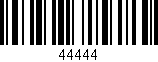 Código de barras (EAN, GTIN, SKU, ISBN): '44444'