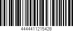 Código de barras (EAN, GTIN, SKU, ISBN): '4444411215428'