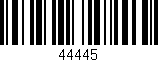 Código de barras (EAN, GTIN, SKU, ISBN): '44445'