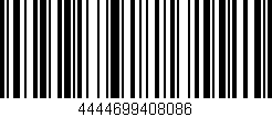 Código de barras (EAN, GTIN, SKU, ISBN): '4444699408086'