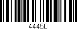 Código de barras (EAN, GTIN, SKU, ISBN): '44450'