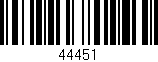 Código de barras (EAN, GTIN, SKU, ISBN): '44451'