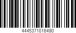 Código de barras (EAN, GTIN, SKU, ISBN): '4445371016490'