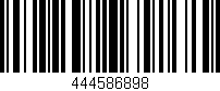 Código de barras (EAN, GTIN, SKU, ISBN): '444586898'