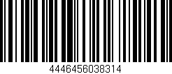 Código de barras (EAN, GTIN, SKU, ISBN): '4446456038314'