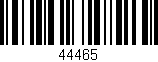 Código de barras (EAN, GTIN, SKU, ISBN): '44465'