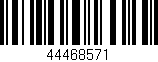 Código de barras (EAN, GTIN, SKU, ISBN): '44468571'