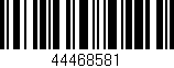 Código de barras (EAN, GTIN, SKU, ISBN): '44468581'