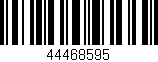 Código de barras (EAN, GTIN, SKU, ISBN): '44468595'