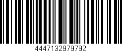 Código de barras (EAN, GTIN, SKU, ISBN): '4447132979792'
