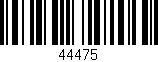 Código de barras (EAN, GTIN, SKU, ISBN): '44475'