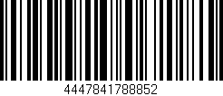 Código de barras (EAN, GTIN, SKU, ISBN): '4447841788852'