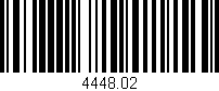 Código de barras (EAN, GTIN, SKU, ISBN): '4448.02'