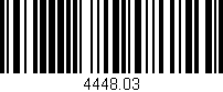 Código de barras (EAN, GTIN, SKU, ISBN): '4448.03'