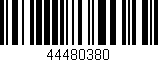 Código de barras (EAN, GTIN, SKU, ISBN): '44480380'