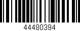 Código de barras (EAN, GTIN, SKU, ISBN): '44480394'