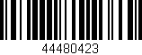 Código de barras (EAN, GTIN, SKU, ISBN): '44480423'