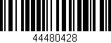 Código de barras (EAN, GTIN, SKU, ISBN): '44480428'