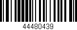 Código de barras (EAN, GTIN, SKU, ISBN): '44480439'