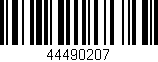 Código de barras (EAN, GTIN, SKU, ISBN): '44490207'