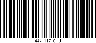 Código de barras (EAN, GTIN, SKU, ISBN): '444_117_0_U'