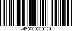 Código de barras (EAN, GTIN, SKU, ISBN): '4450808283123'
