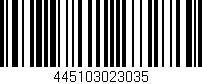 Código de barras (EAN, GTIN, SKU, ISBN): '445103023035'