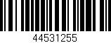 Código de barras (EAN, GTIN, SKU, ISBN): '44531255'