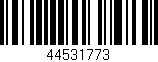 Código de barras (EAN, GTIN, SKU, ISBN): '44531773'